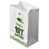 Sac Cadeau Moyen Golf 1er anniversaire golfeur d'un an (Devant Angle)