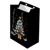 Sac Cadeau Moyen Golf Equipment Christmas Tree Christmas Golf (Devant Angle)