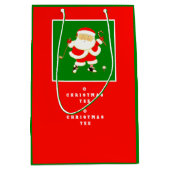 Sac Cadeau Moyen Golf Noël Vacances Moyen Cadeau (Devant)