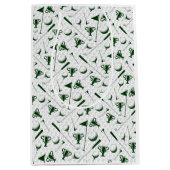 Sac Cadeau Moyen Golf Toile Motif Green Blue Golf Ball (Devant)