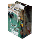 Sac Cadeau Moyen Gondoles sur un canal vénitien (Devant Angle)