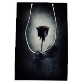Sac Cadeau Moyen Goth Black Rose Dripping Blood (Dos)