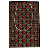 Sac Cadeau Moyen Gothic Roses Pattern (Devant)