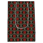 Sac Cadeau Moyen Gothic Roses Pattern (Dos)