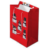 Sac Cadeau Moyen Gothic Snowman (Devant Angle)