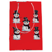 Sac Cadeau Moyen Gothic Snowman (Devant)