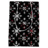 Sac Cadeau Moyen Gothic Spooky Christmas snowflakes (Dos)