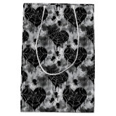 Sac Cadeau Moyen Gothique Amour Éffrayant Spider Web avec Coeurs (Dos)