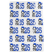 Sac Cadeau Moyen Graduation 2025 bleu et noir (Dos)