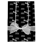 Sac Cadeau Moyen Graduation 2025 Félicitations Avec Bow (Dos)