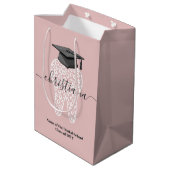 Sac Cadeau Moyen Graduation dentaire personnalisée Leopard Tooth Gr (Dos Angle)