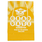 Sac Cadeau Moyen Graduation Retro Sunshine (Devant)