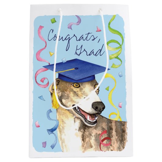 Sac Cadeau Moyen Gradué Greyhound (Devant)