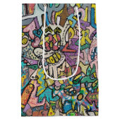 Sac Cadeau Moyen Graffiti coloré, (Dos)
