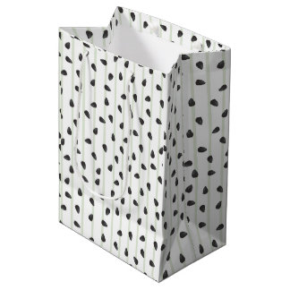 Sac Cadeau Moyen Graines de pastèque minimalistes et rayures été Wr