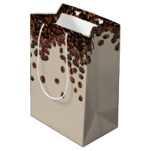 Sac Cadeau Moyen Grains de café (Dos Angle)