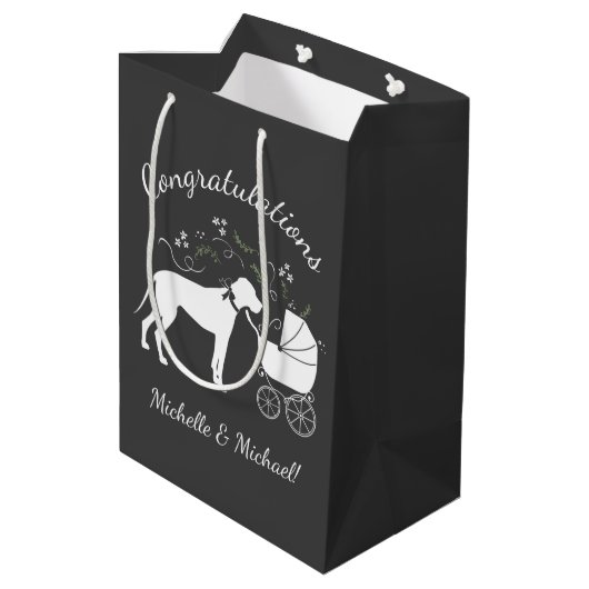 Sac Cadeau Moyen Grand Baby shower Dane (Dos Angle)