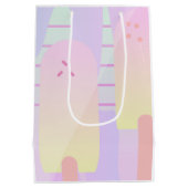 Sac Cadeau Moyen Grandes Pop De Glace Ombre Pastel (Dos)