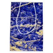 Sac Cadeau Moyen Granit bleu, marbre bleu, pierre bleue (Dos)