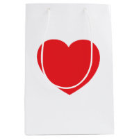 Graphique de cœur d'amour rouge blanc moderne simp