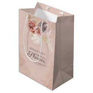 Sac Cadeau Moyen Grass Terracotta Floral Bridal Shower