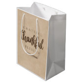 Sac Cadeau Moyen Gratuit Merci béni Brown (Dos Angle)