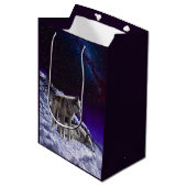 Sac Cadeau Moyen Gray Wolves (Devant Angle)
