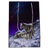 Sac Cadeau Moyen Gray Wolves (Dos)