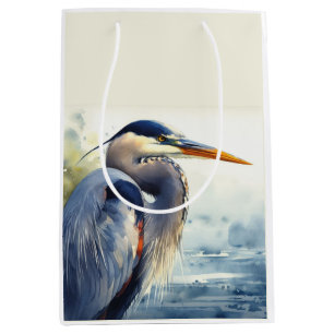Sac Cadeau Moyen Great Blue Heron Faune Mer Terres Humides Oiseaux