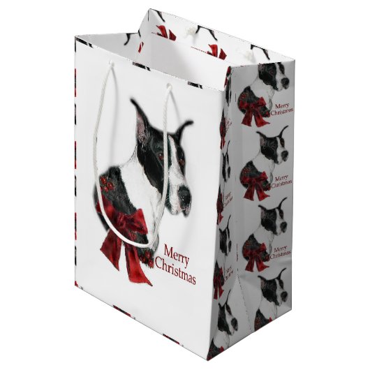 Sac Cadeau Moyen Great Dane (Devant Angle)