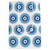 Sac Cadeau Moyen Grec Mal Eye Bleu (Dos)