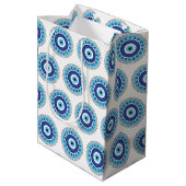 Sac Cadeau Moyen Grec Mal Eye Bleu (Dos Angle)