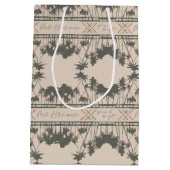 Sac Cadeau Moyen Green & Bright, style hawaïen Noël (Dos)