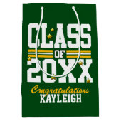 Sac Cadeau Moyen Green|Jaune Année de classe (Devant)