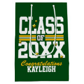 Sac Cadeau Moyen Green|Jaune Année de classe (Dos)