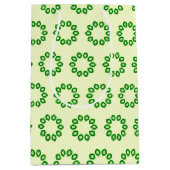 Sac Cadeau Moyen Green leaves (Devant)