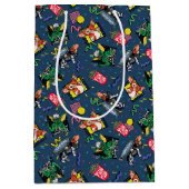 Sac Cadeau Moyen Gremlins™ 80's Retrowave Pattern (Devant)