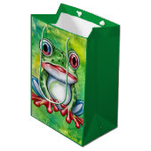 Sac Cadeau Moyen Grenouille mûre (Devant Angle)