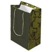 Sac Cadeau Moyen Gris (Devant Angle)