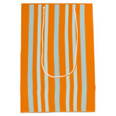 Sac Cadeau Moyen Gris Gris Gris Gris Gris Gris Sur Orange (Dos)
