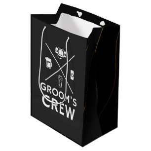 Sac Cadeau Moyen Groom's Crew Groomsmen Bachelor Party