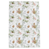 Sac Cadeau Moyen Grotte d'hiver Forêt boisée Cute (Devant)