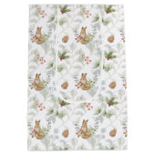 Sac Cadeau Moyen Grotte d'hiver Forêt boisée Cute (Dos)