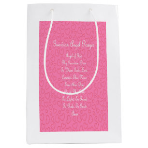 Sac Cadeau Moyen Guardian Angel Prière rose