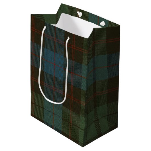 Sac Cadeau Moyen Guthrie Tartan (Devant Angle)