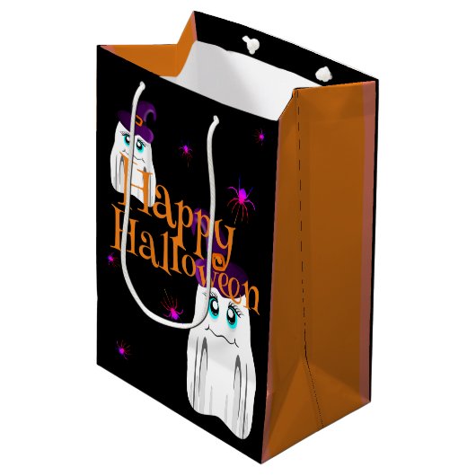 Sac Cadeau Moyen Halloween (Devant Angle)