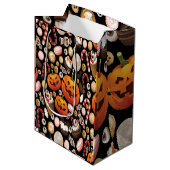 Sac Cadeau Moyen Halloween (Devant Angle)