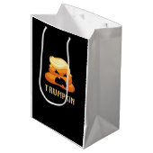 Sac Cadeau Moyen Halloween amusant pour Trumpkin Poop (Devant Angle)