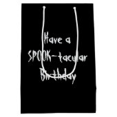 Sac Cadeau Moyen Halloween Anniversaire Fumer Crâne Biting Candy Co (Dos)