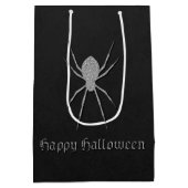 Sac Cadeau Moyen Halloween argentée (Dos)